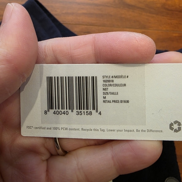 Outerknown Men's Hightide Terry Cloth Sweatpants Joggers Navy Size Medium - Picture 9 of 10